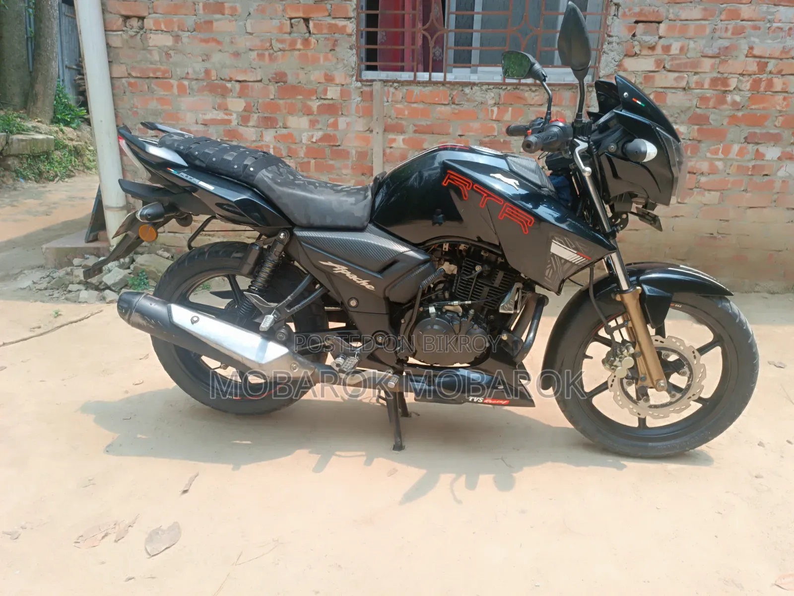 TVS Apache RTR 160 2V 2022 Black