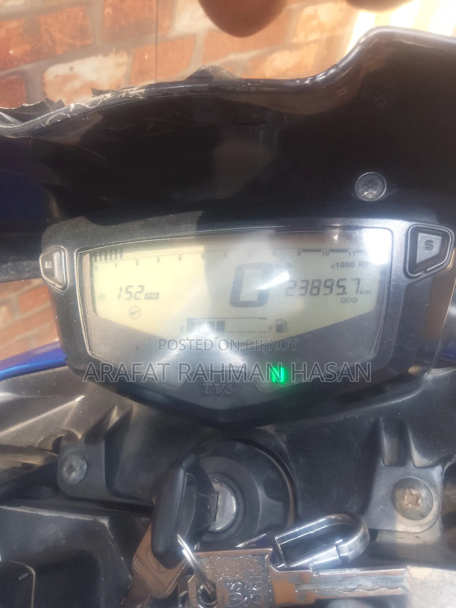 TVS Apache RTR 160 4V 2019 Blue