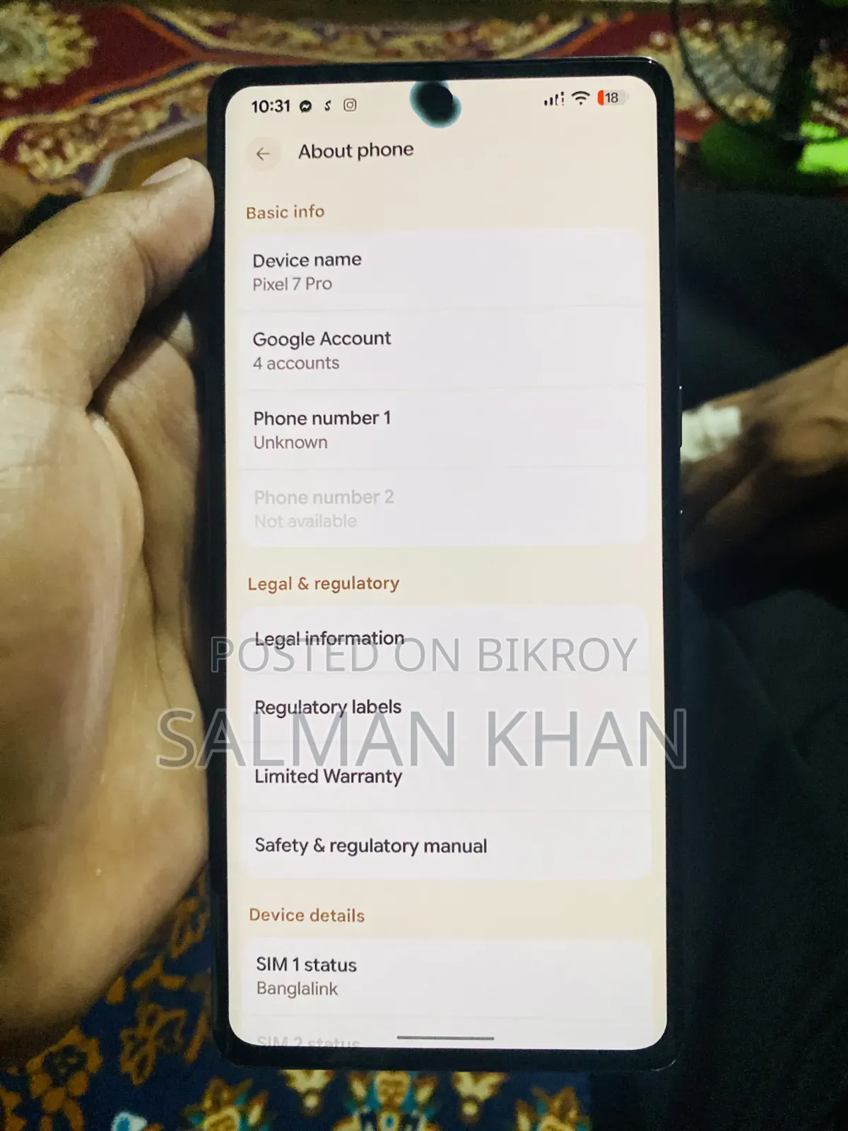 Google Pixel 7 Pro 128 GB Black