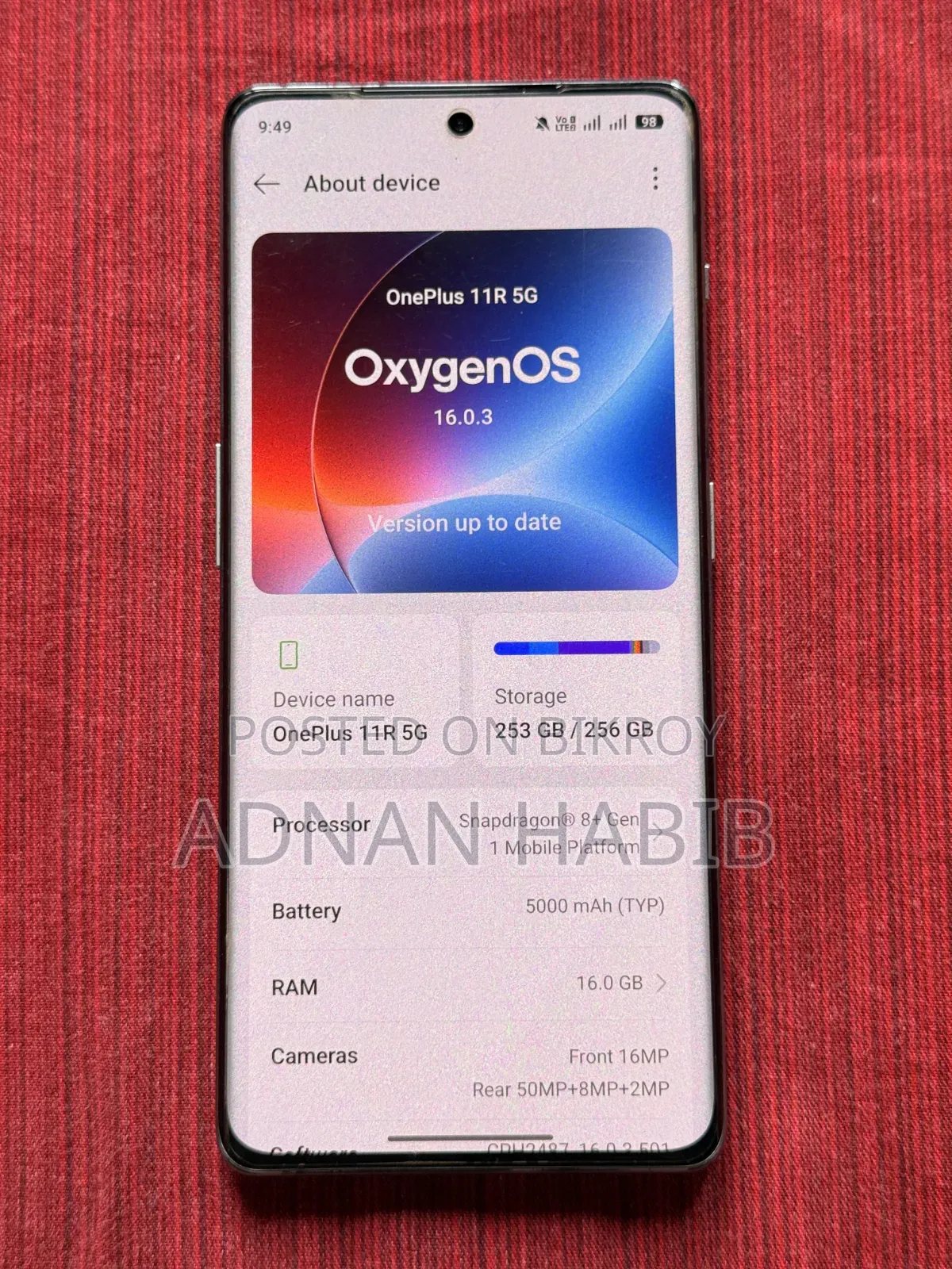 OnePlus 11R 256 GB Silver