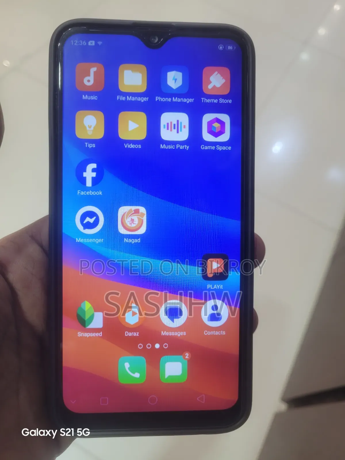 Oppo A7 64 GB Blue