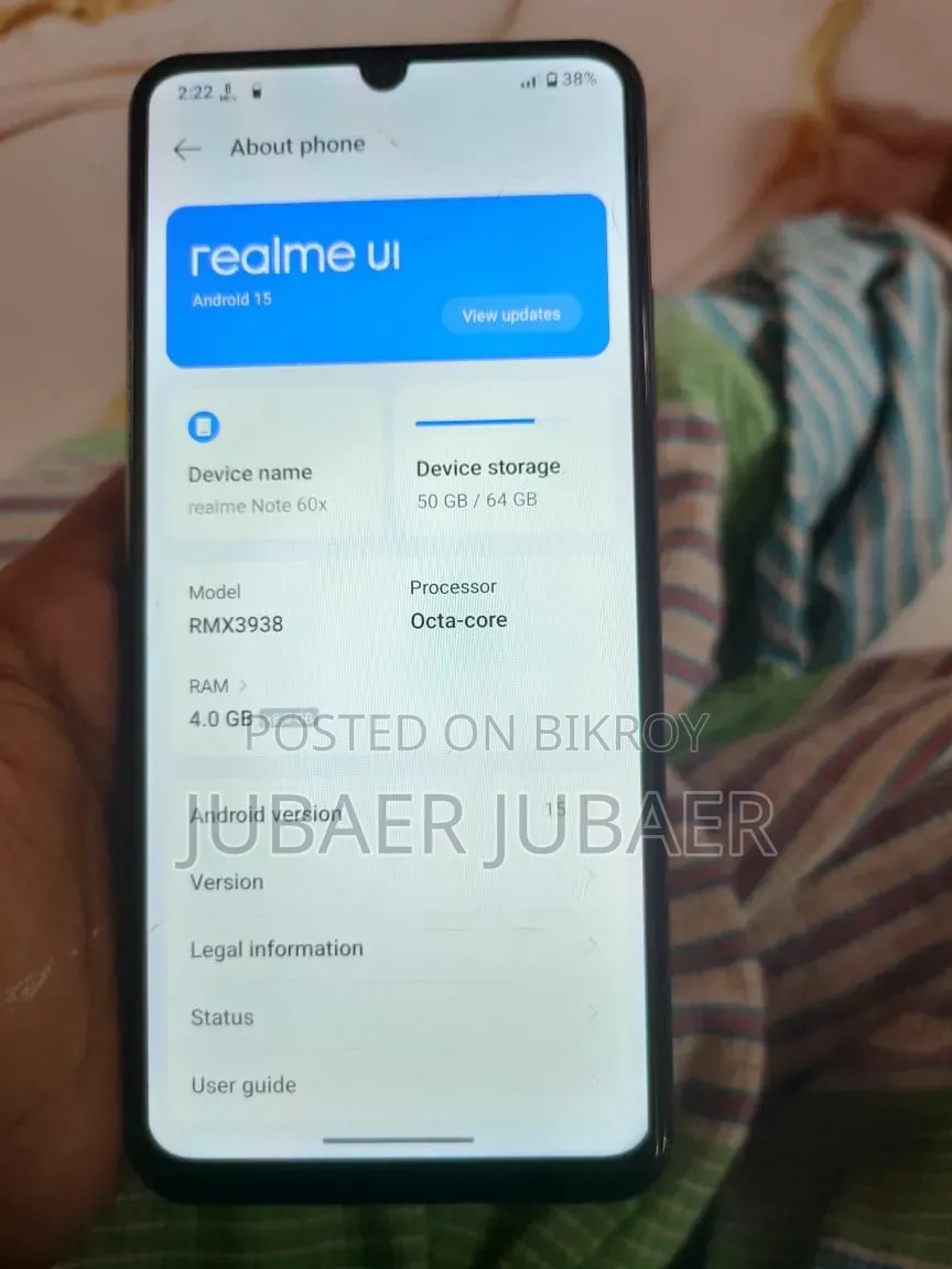 Realme Note 60x 64 GB Black
