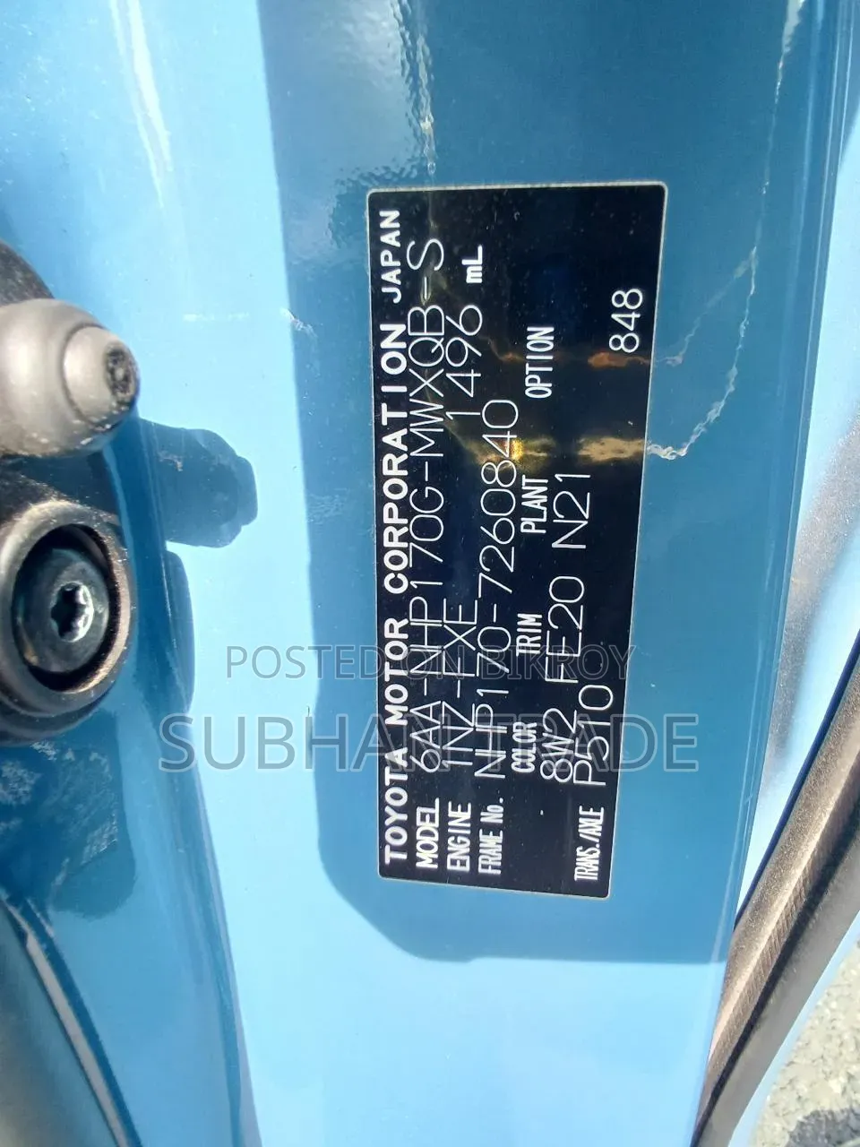 Toyota Sienta 2022 Blue