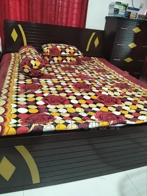Full Bed Set (Bed, Mattress, Wardrobe)