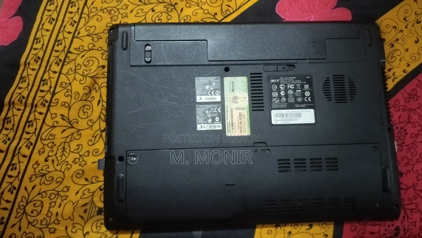 Laptop Acer Aspire 4741 2GB Intel Core I3 SSD 128GB