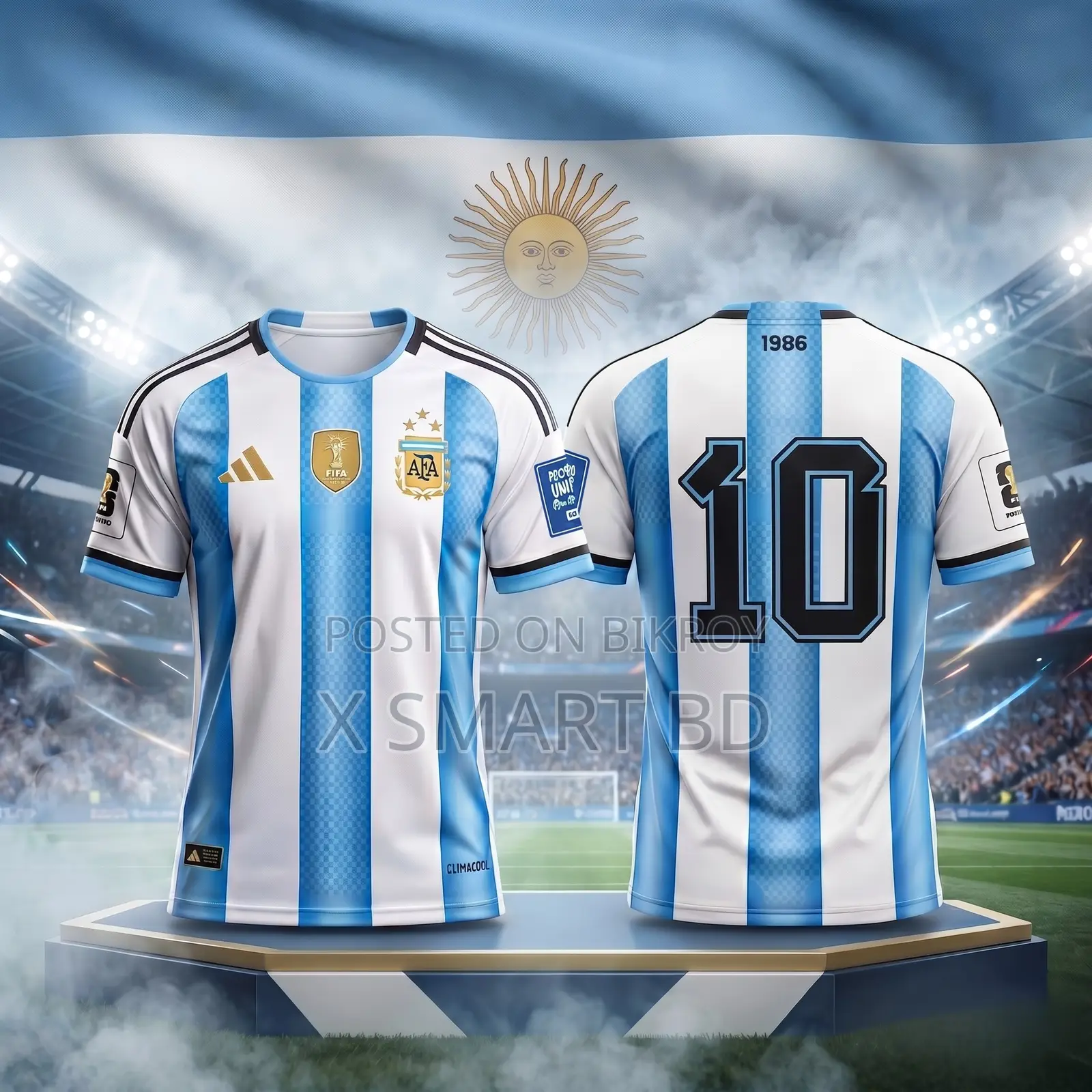 Argentina National Football Team Home Jersey - Iconic No. 10