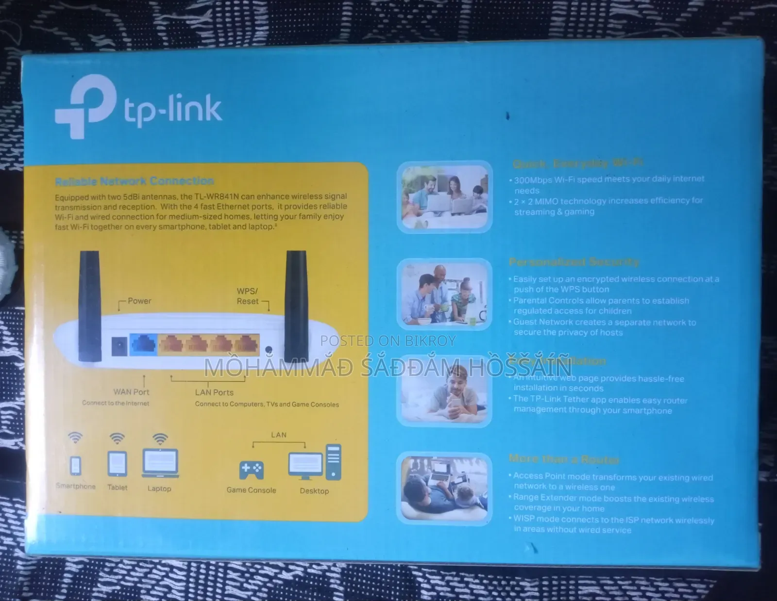 Tp-Link Tl-Wr841n 300mbps Wireless 2 Antena Router