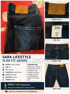 Jeans Denim, Sara Lifestyle