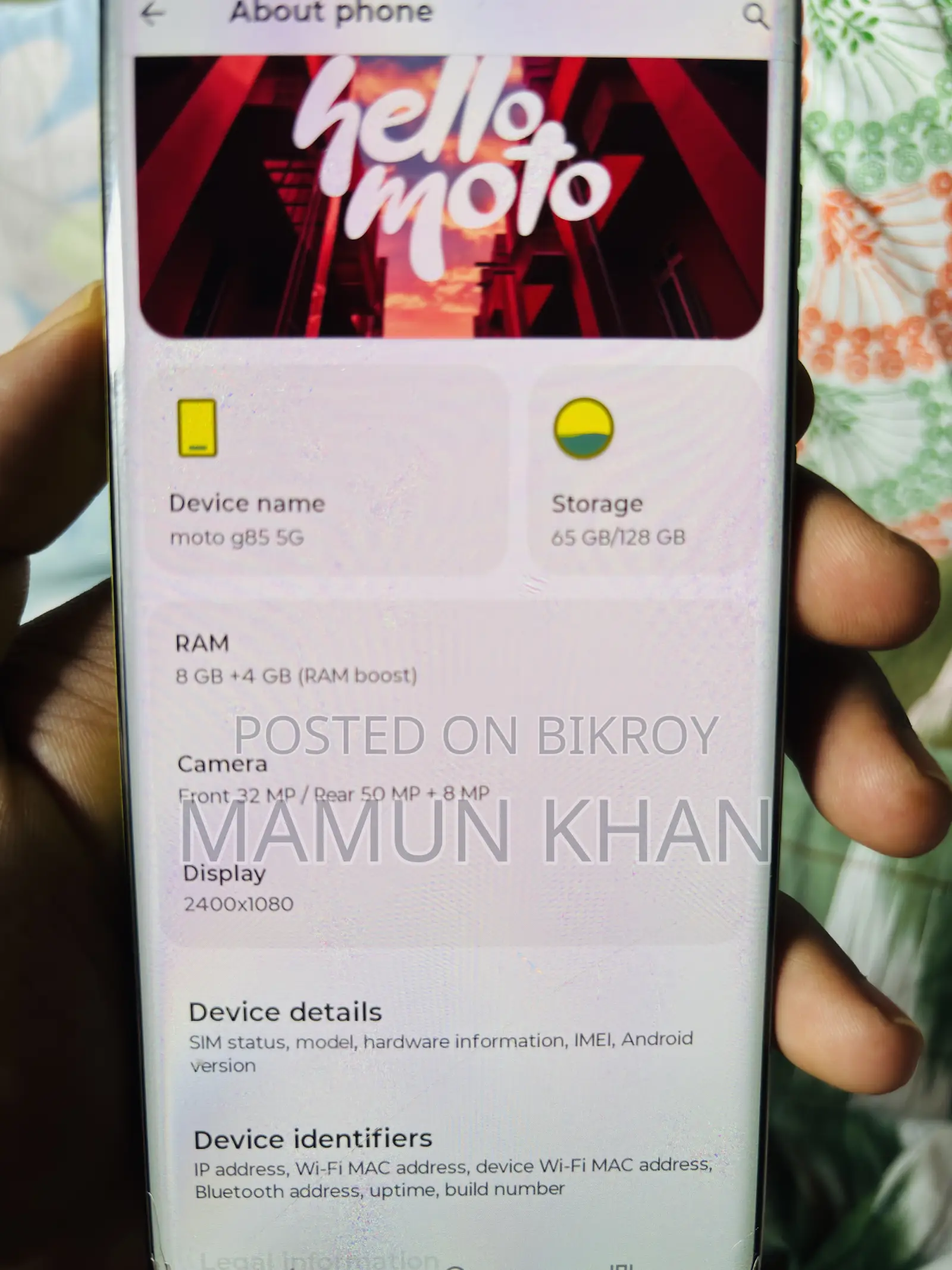 Motorola Moto G85 128 GB Orange
