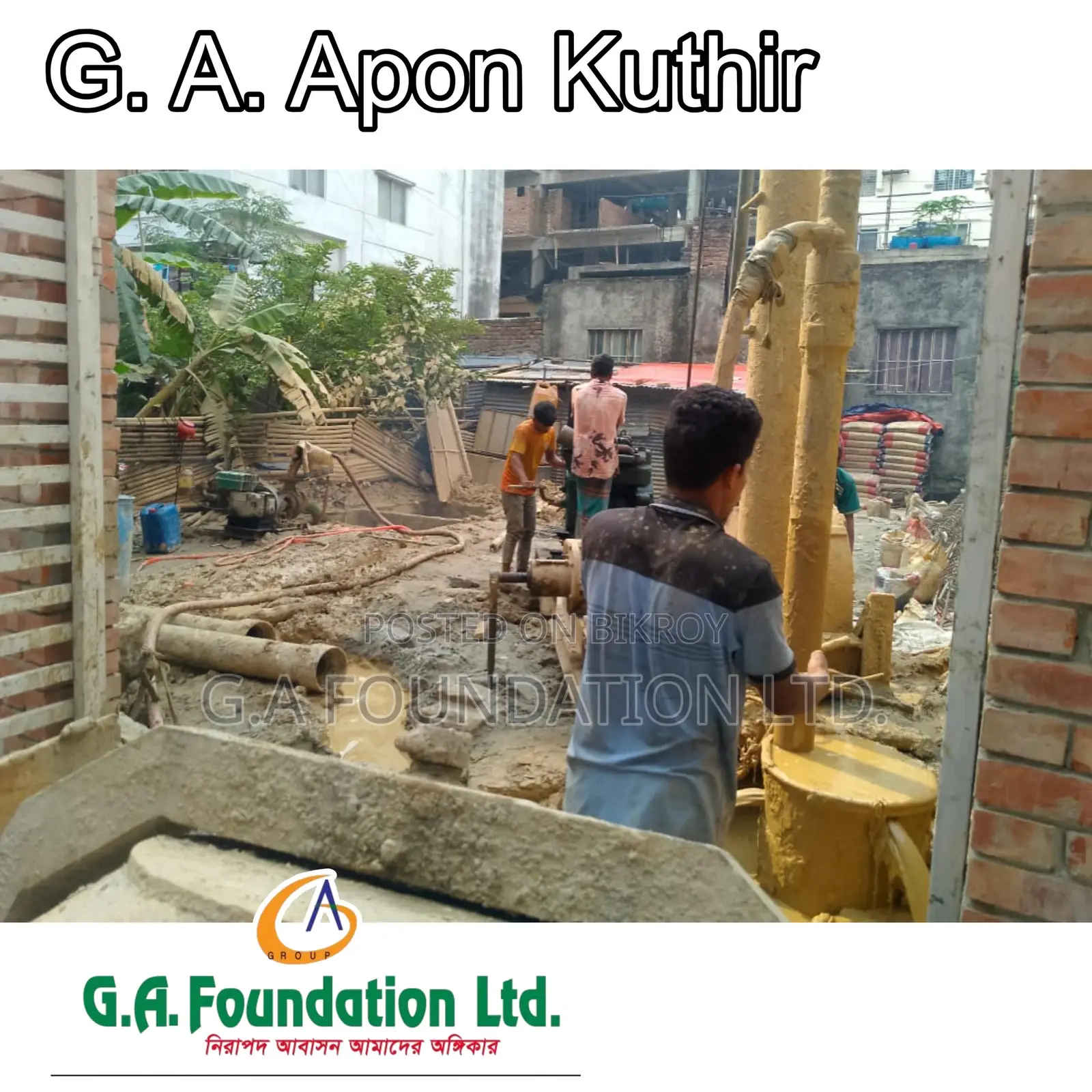 3-Bedroom Apartment in G. A. Apon Kuthir, Mirpur for Sale