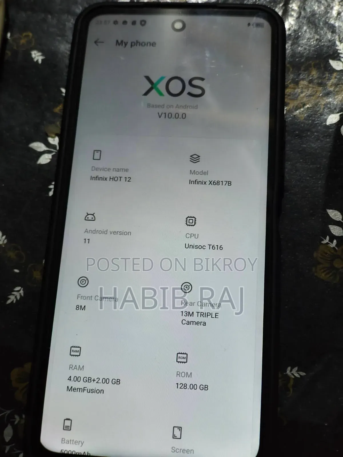 Infinix Hot 12 128 GB White