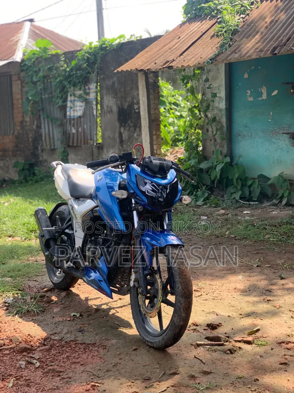 TVS Apache 160 4V 2019 Blue