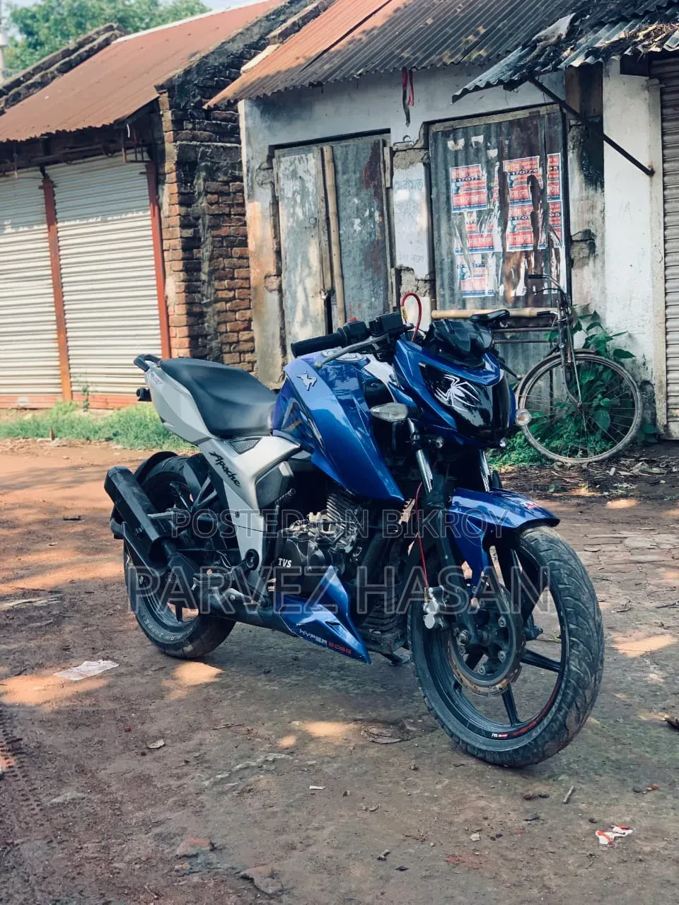 TVS Apache 160 4V 2019 Blue