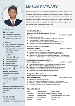 Computing & IT CV