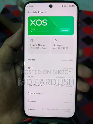 Infinix 128 GB Black