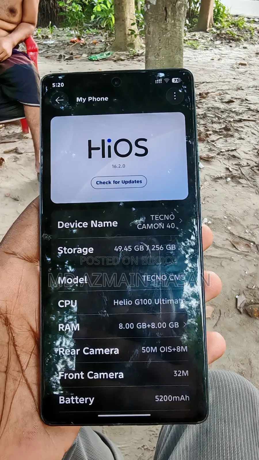 Tecno Camon 40 256 GB Blue