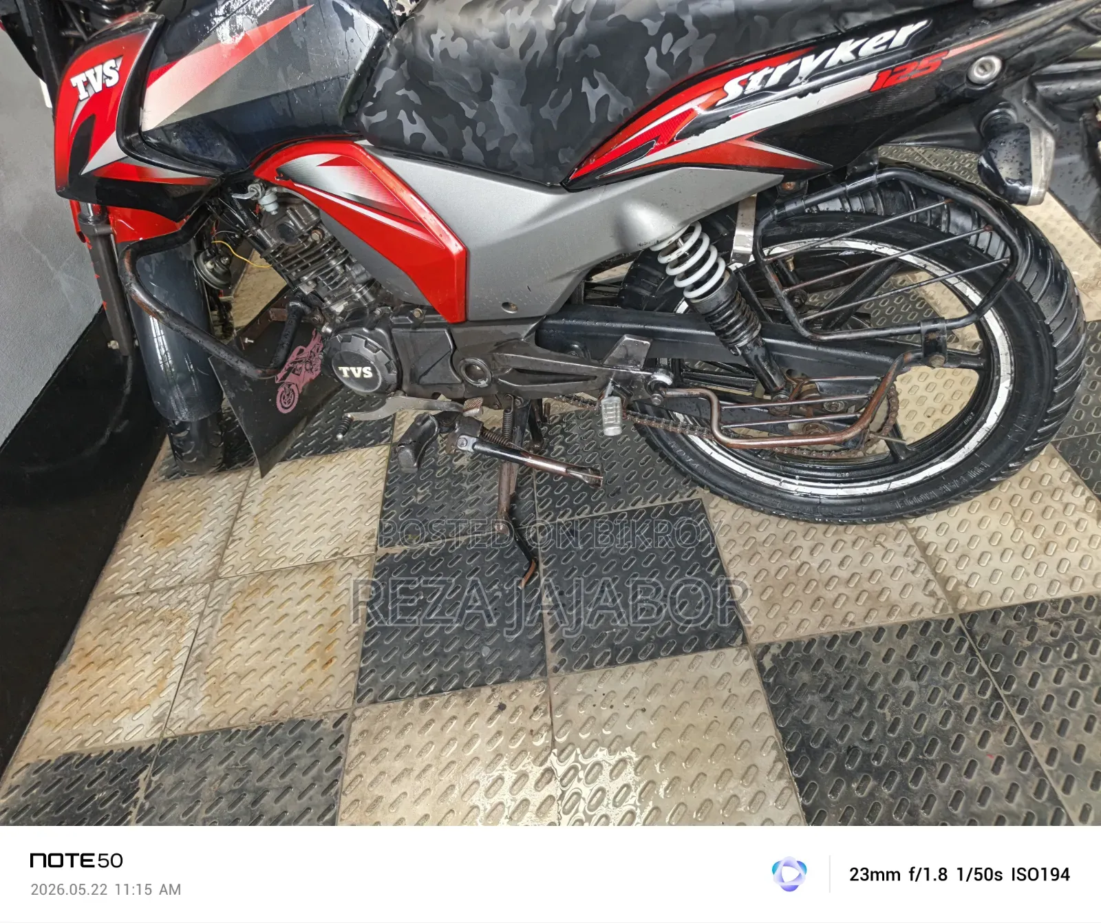 TVS Stryker 125 2019 Black