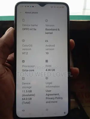 Oppo A15s 64 GB Blue