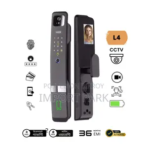 L4 Wifi 3d Facial Recognition Cctv Smart Door Lock With Camera