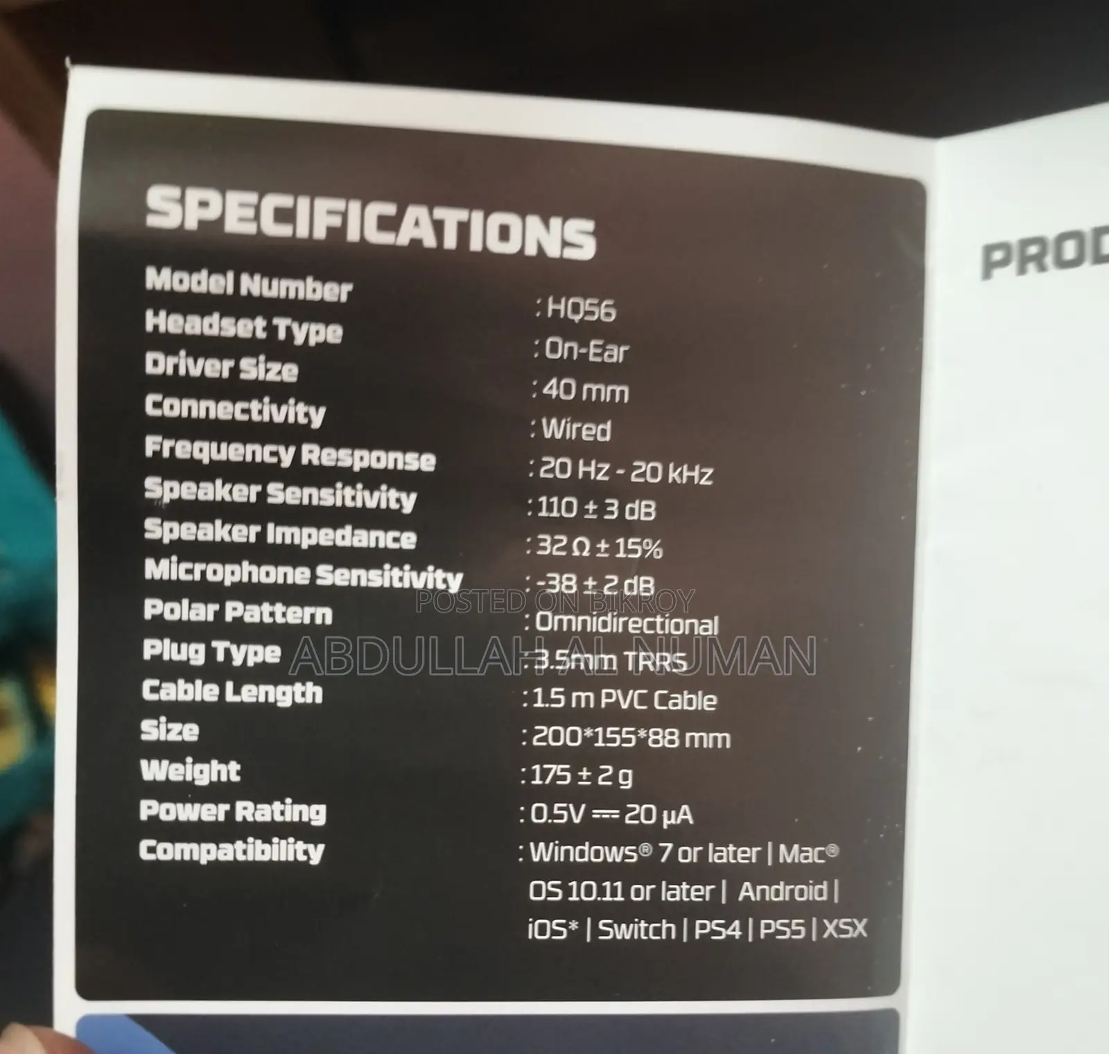 Fantech Hq56 Gaming Headphones