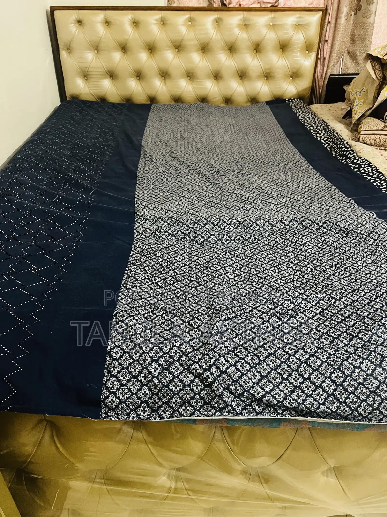 Bed With Mattress for Sell (Teak Wood)