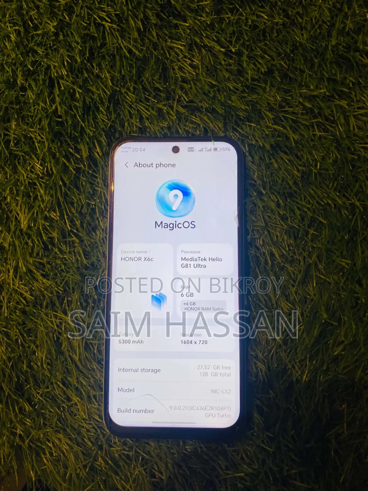 Honor X6C 128 GB White