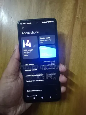 Xiaomi Redmi Note 9 Pro Max 128 GB Blue