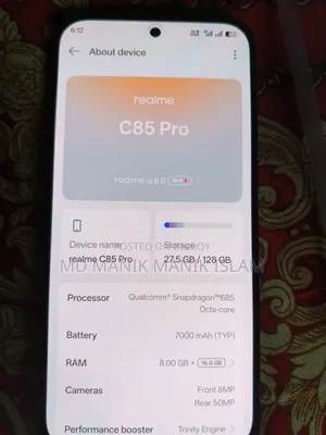 New Realme C85 Pro 128 GB Gray