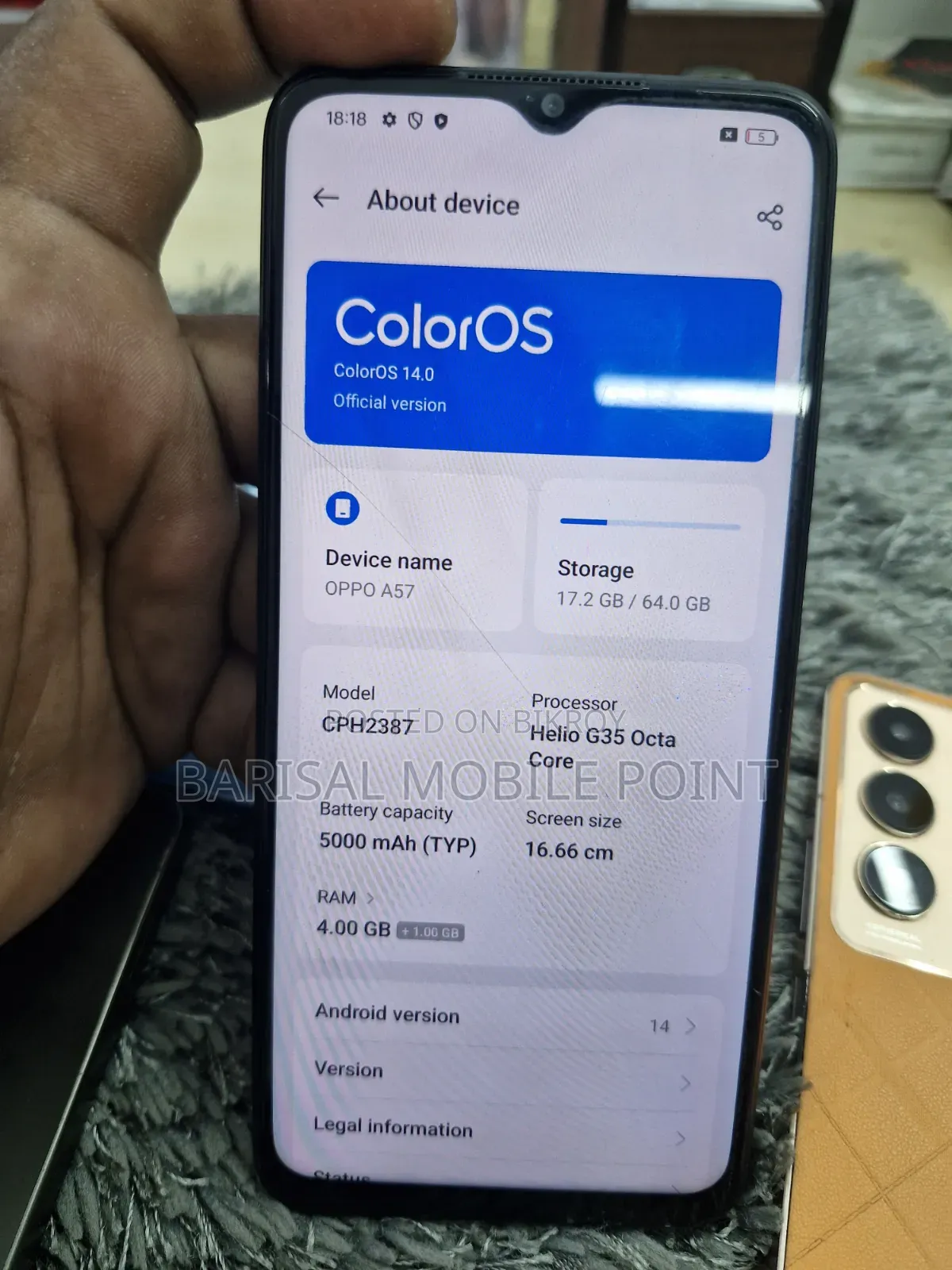 Oppo A57 64 GB Black
