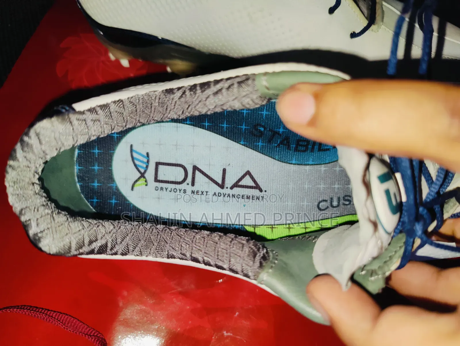 Foot Joy D.N.A. White/Navy Shoe's