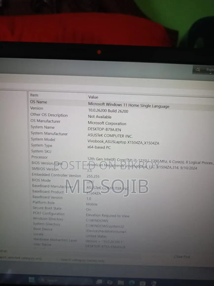 Laptop Asus VivoBook X540SA 8GB Intel Core I3 SSD 512GB