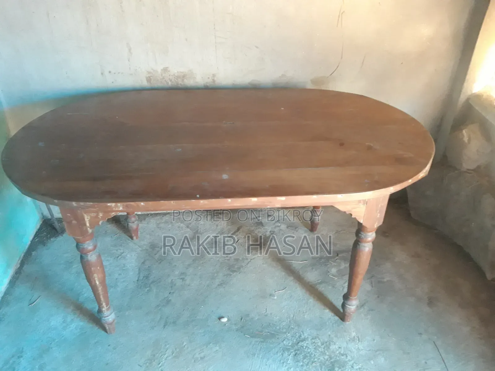 Teak wood dining table