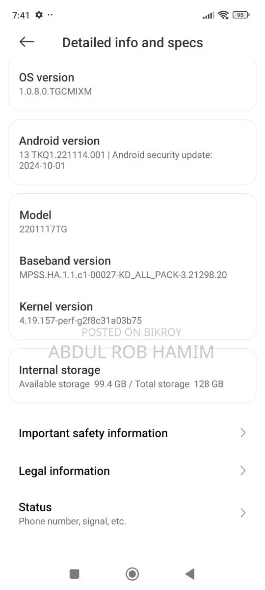 New Xiaomi Redmi Note 11 128 GB Blue