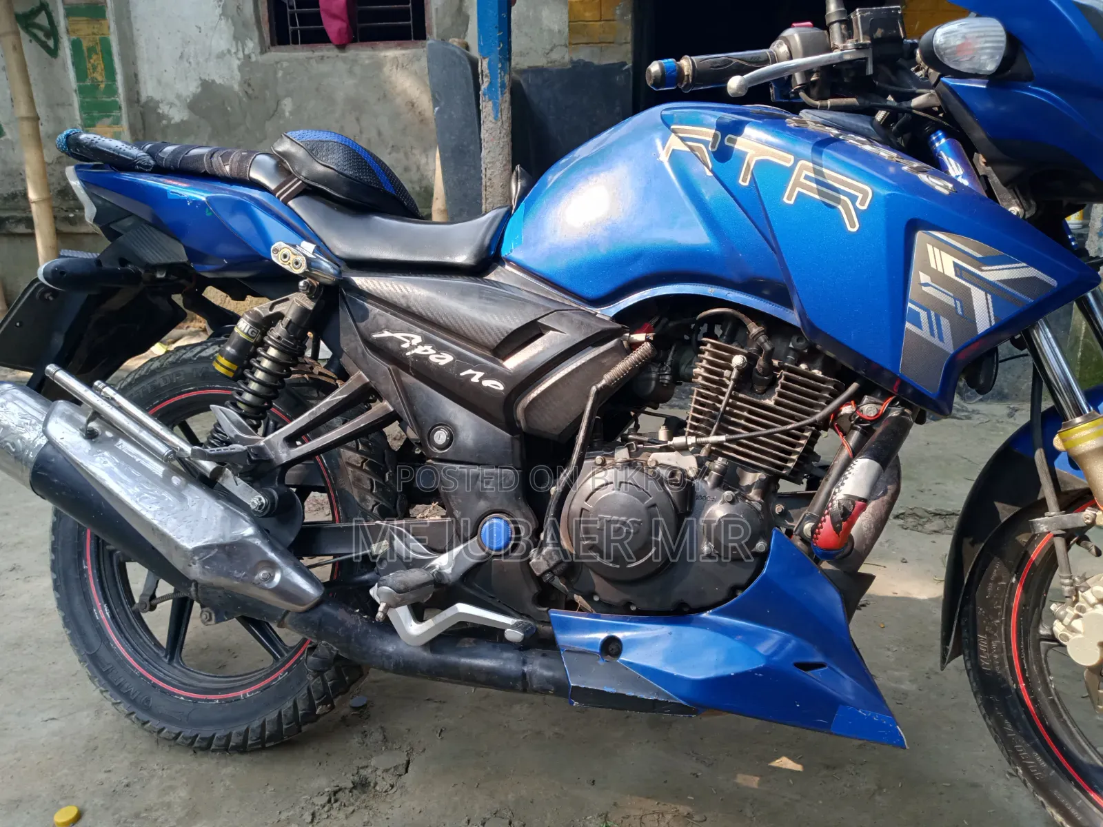 TVS Apache RTR 160 2v Refresh X-Connect 2017 Blue