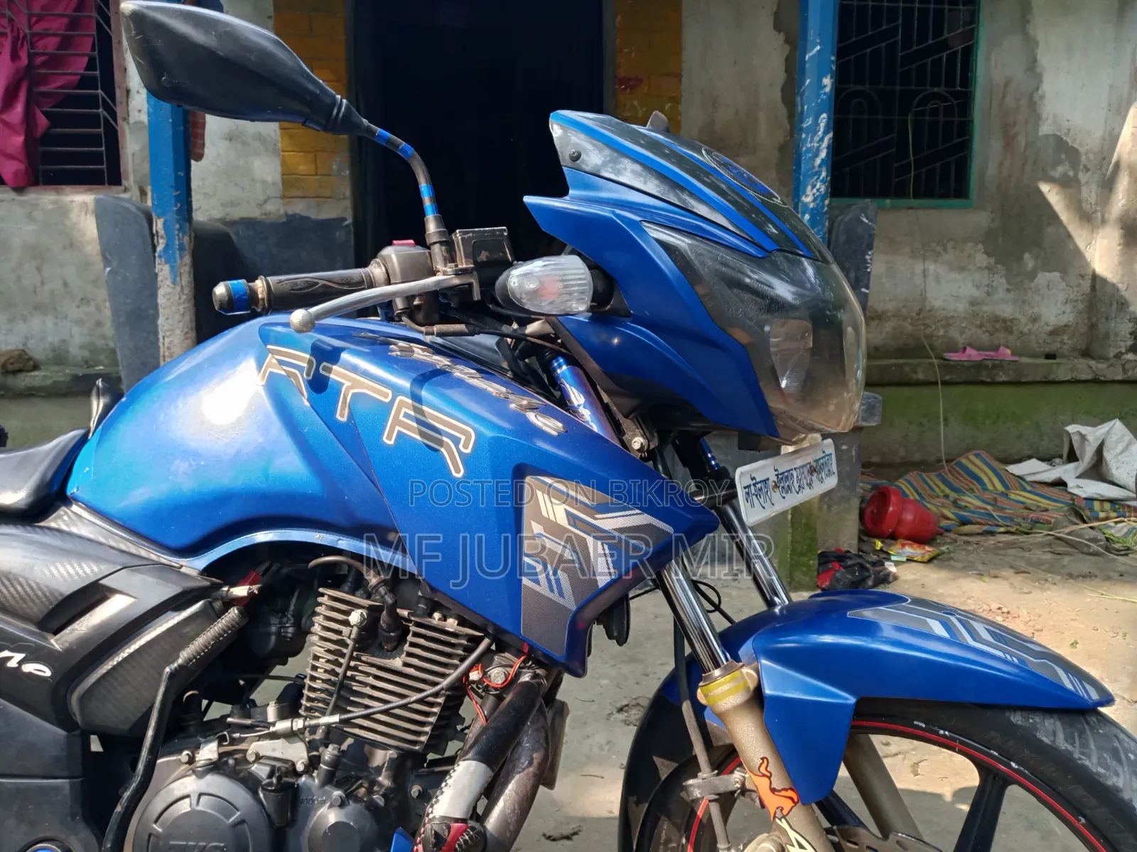 TVS Apache RTR 160 2v Refresh X-Connect 2017 Blue