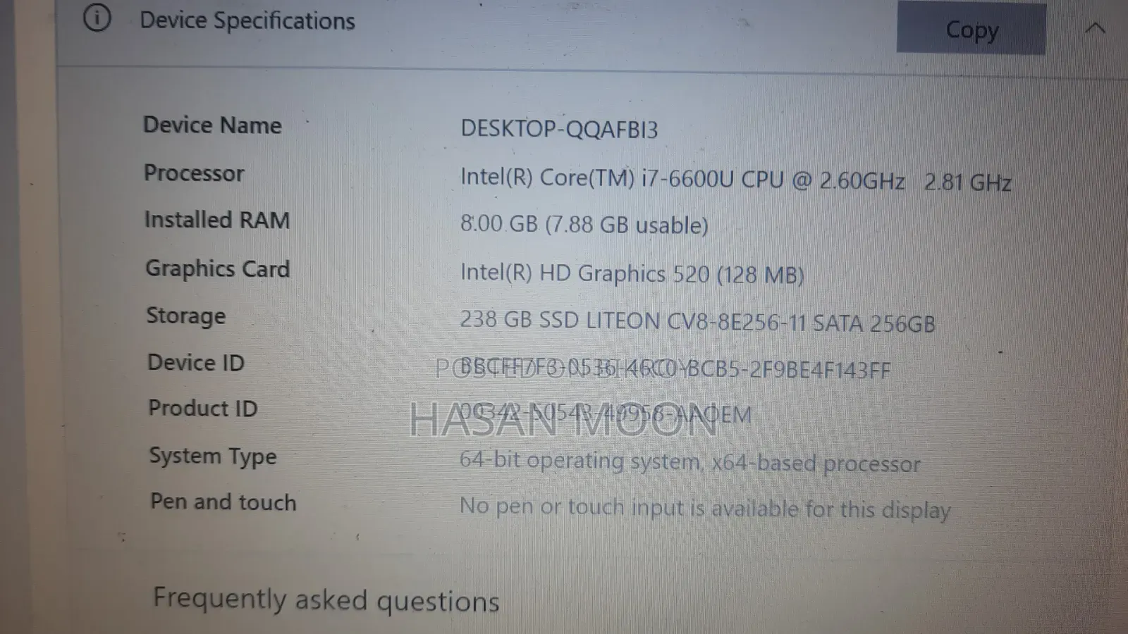Laptop HP EliteBook 840 G6 8GB Intel Core I7 SSD 256GB