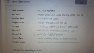 Laptop HP EliteBook 840 G6 8GB Intel Core I7 SSD 256GB