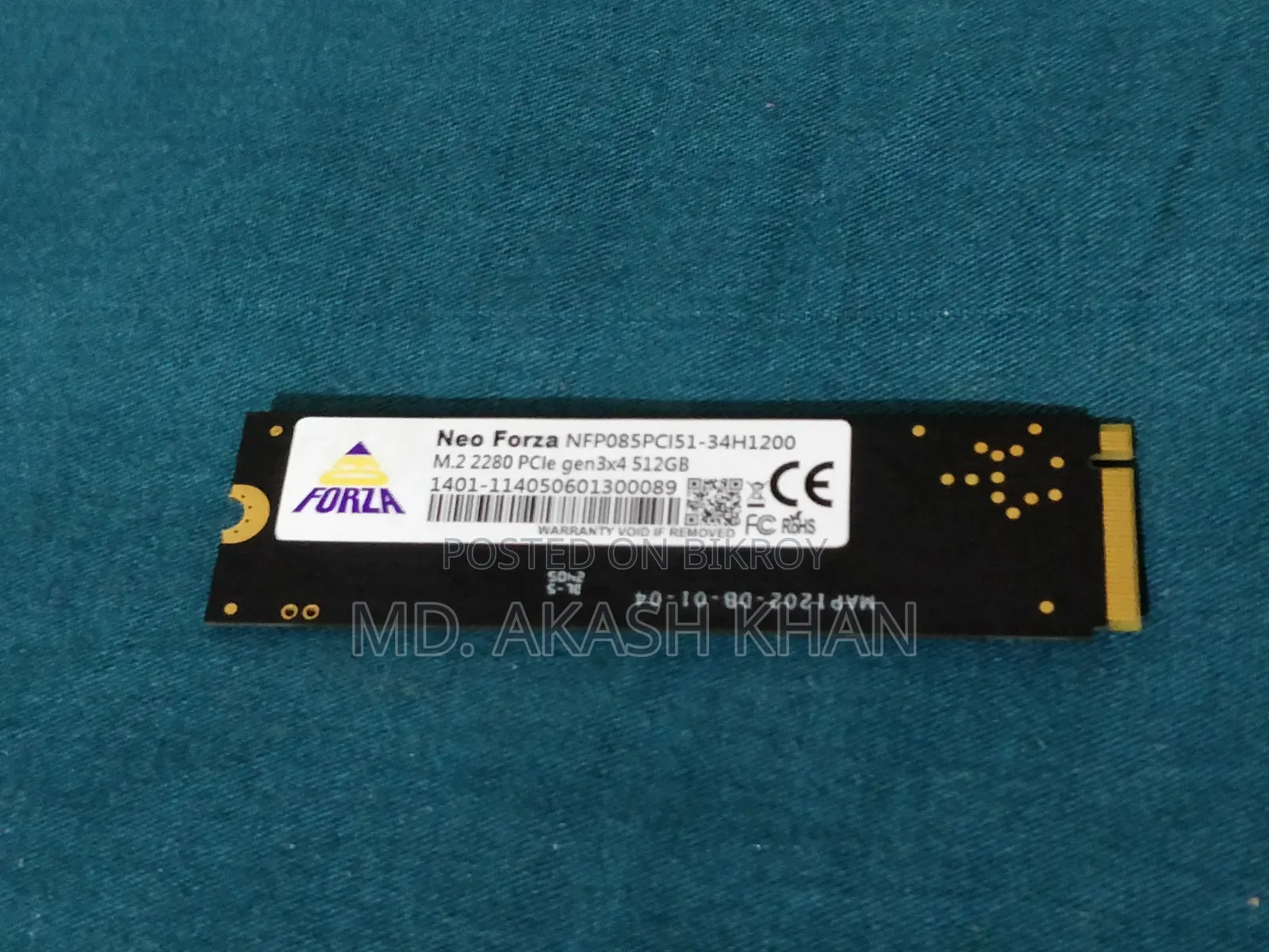 Neo Forza NFP055 512GB M.2 2280 NVMe PCIe Gen3x4 SSD