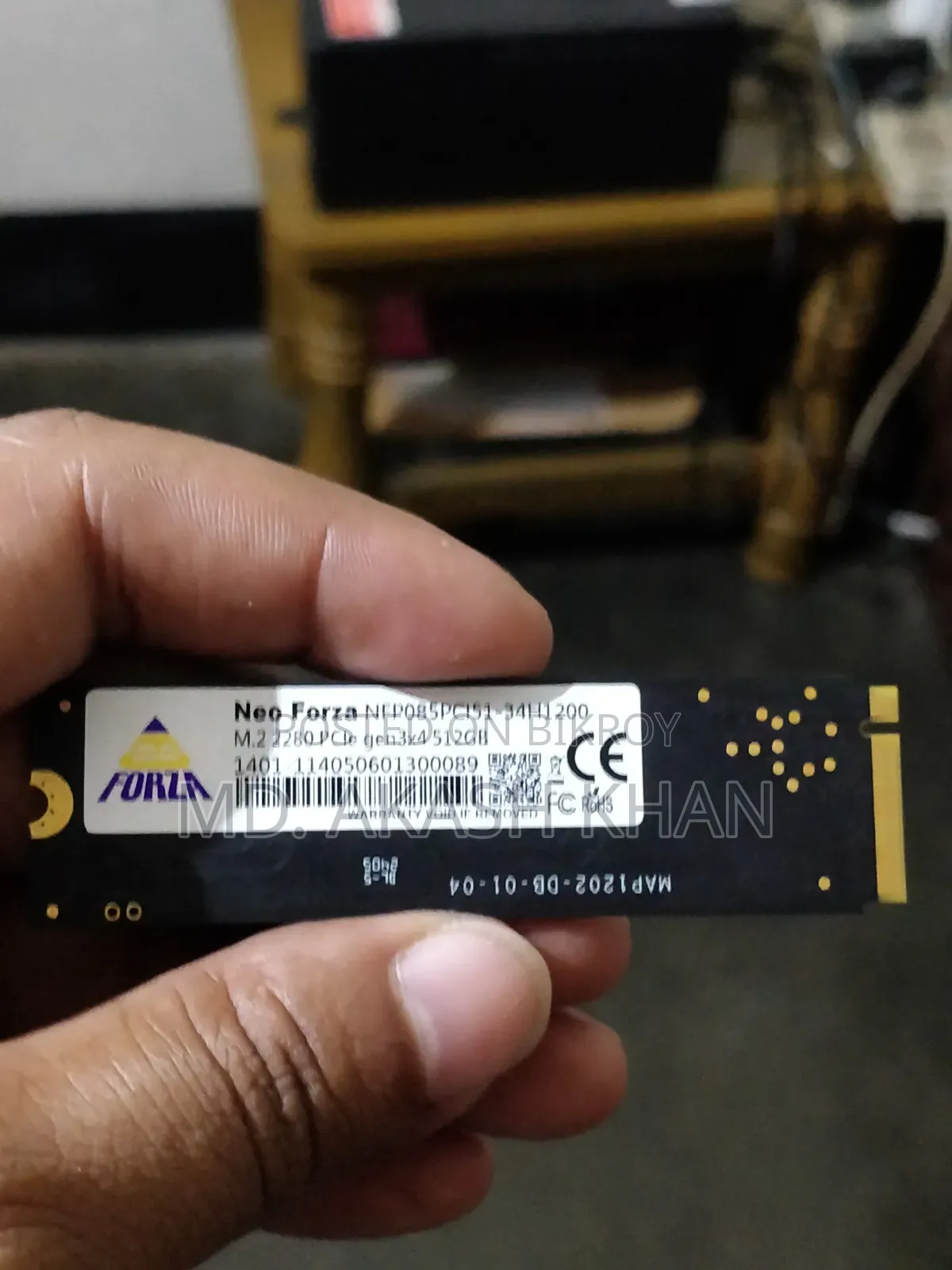 Neo Forza NFP055 512GB M.2 2280 NVMe PCIe Gen3x4 SSD