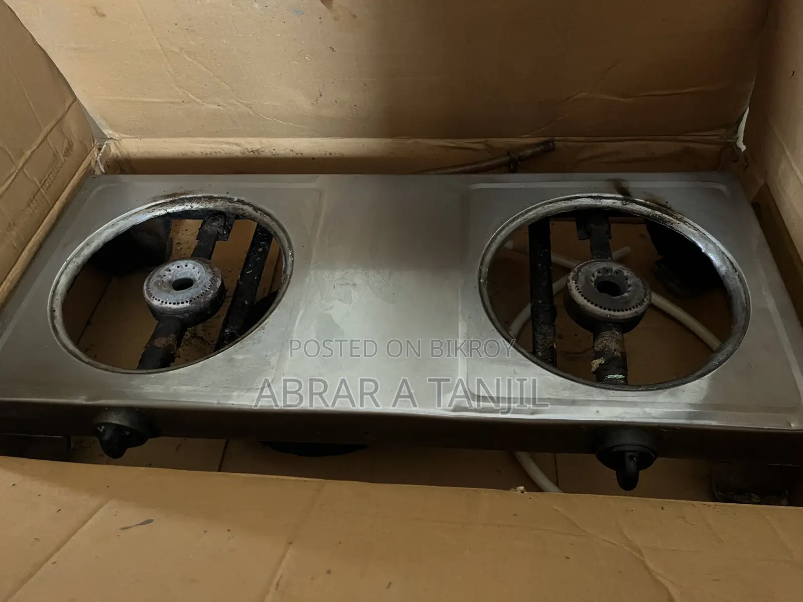 Double Burner Manual Gas Stove
