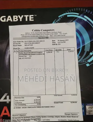 Intel I5 10400 and Gigabyte B460m Gaming Hd