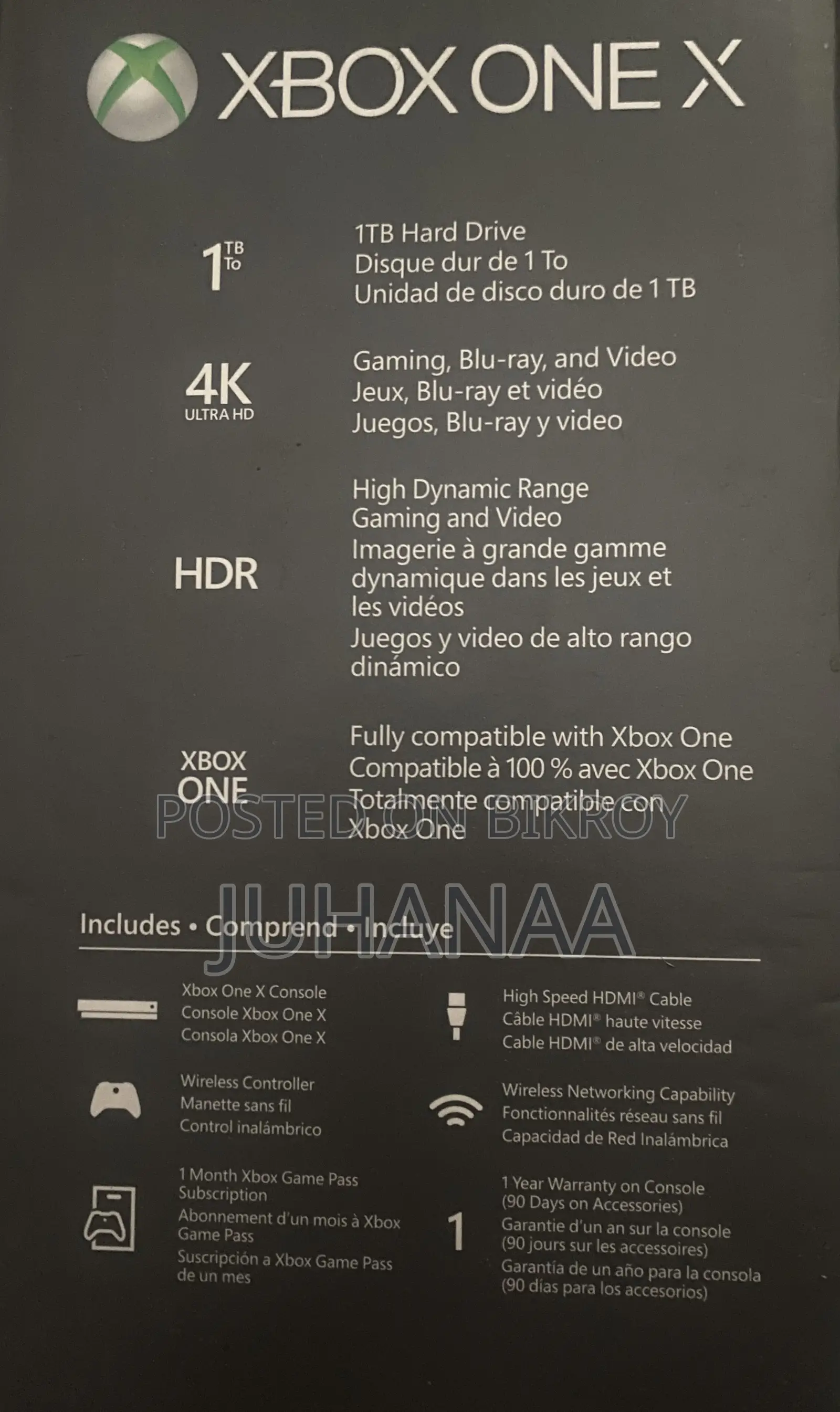 Xbox One X With Controller