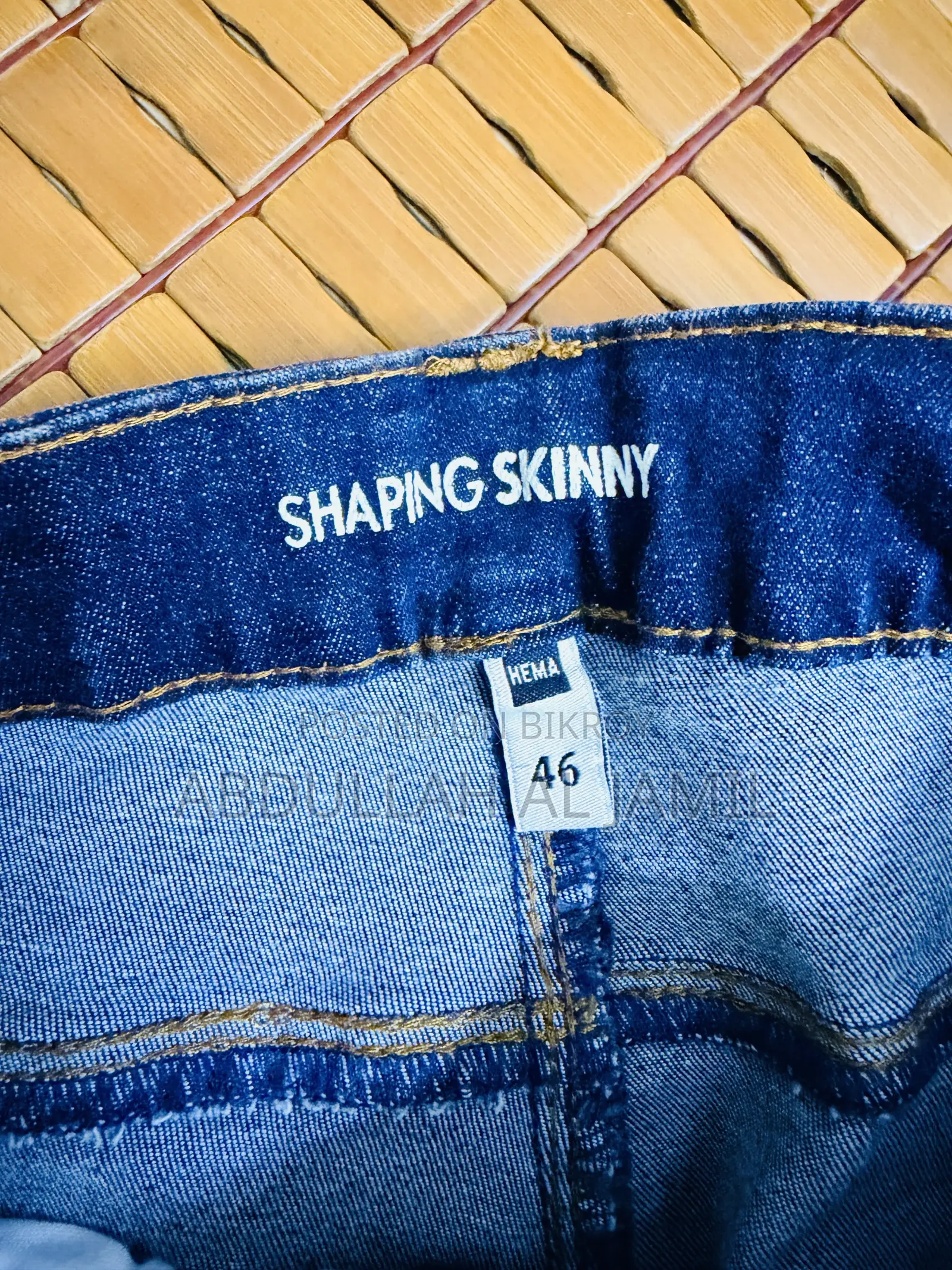 Dark Blue Denim Jeans Height 38