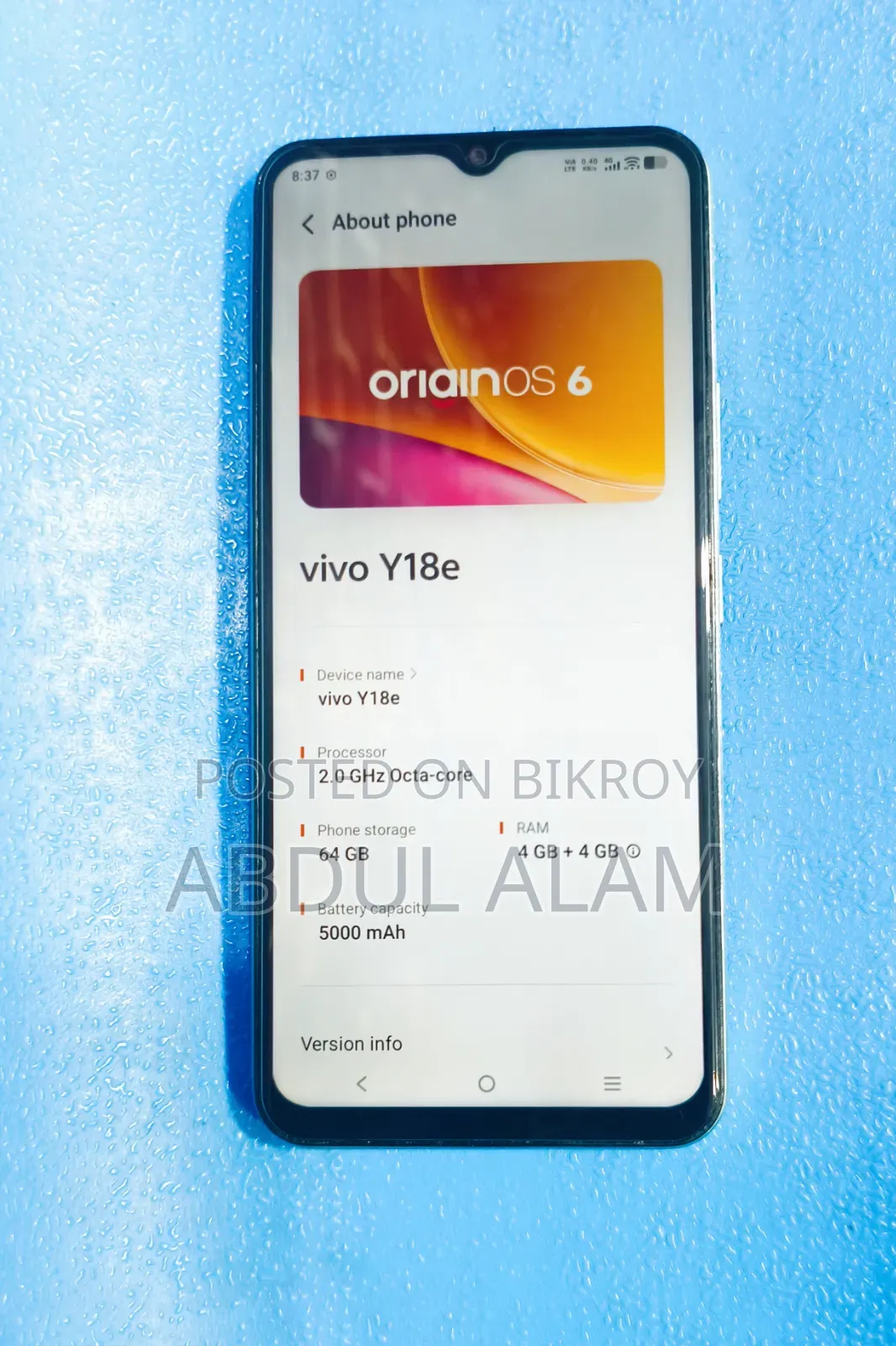 Vivo Y18e 64 GB White