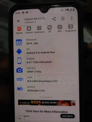 Xiaomi Mi A3 64 GB White