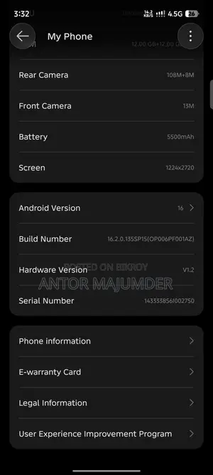 Infinix GT 30 Pro 256 GB Black