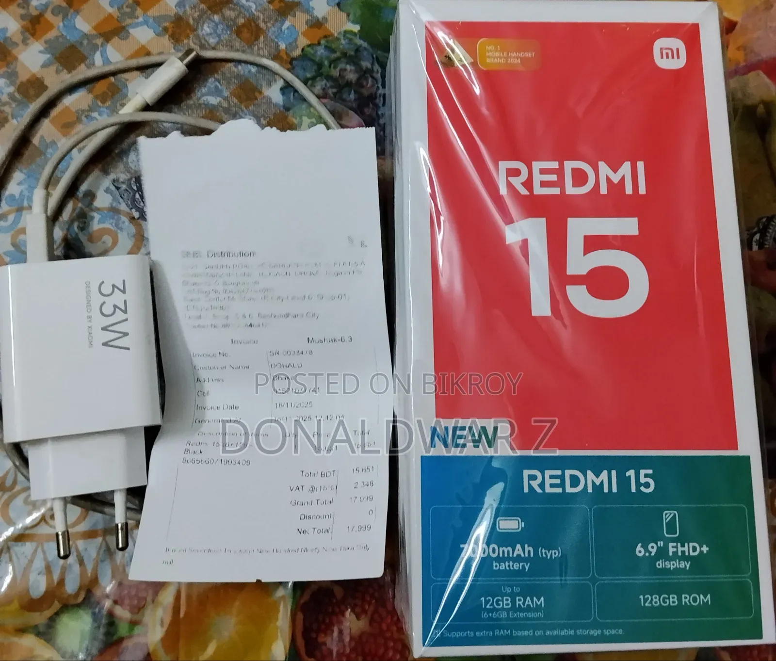 Xiaomi Redmi 15C 4G 128 GB Black