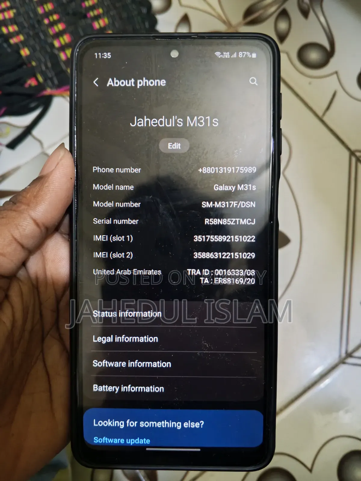Samsung Galaxy M31s 128 GB Black