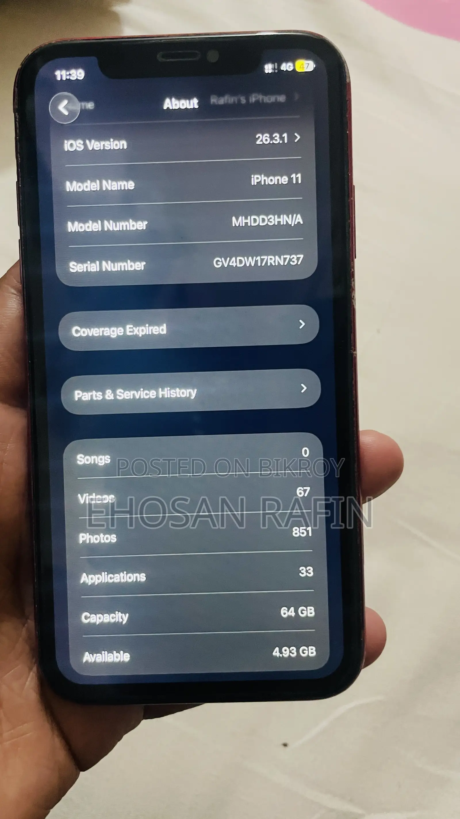 Apple iPhone 11 64 GB Red