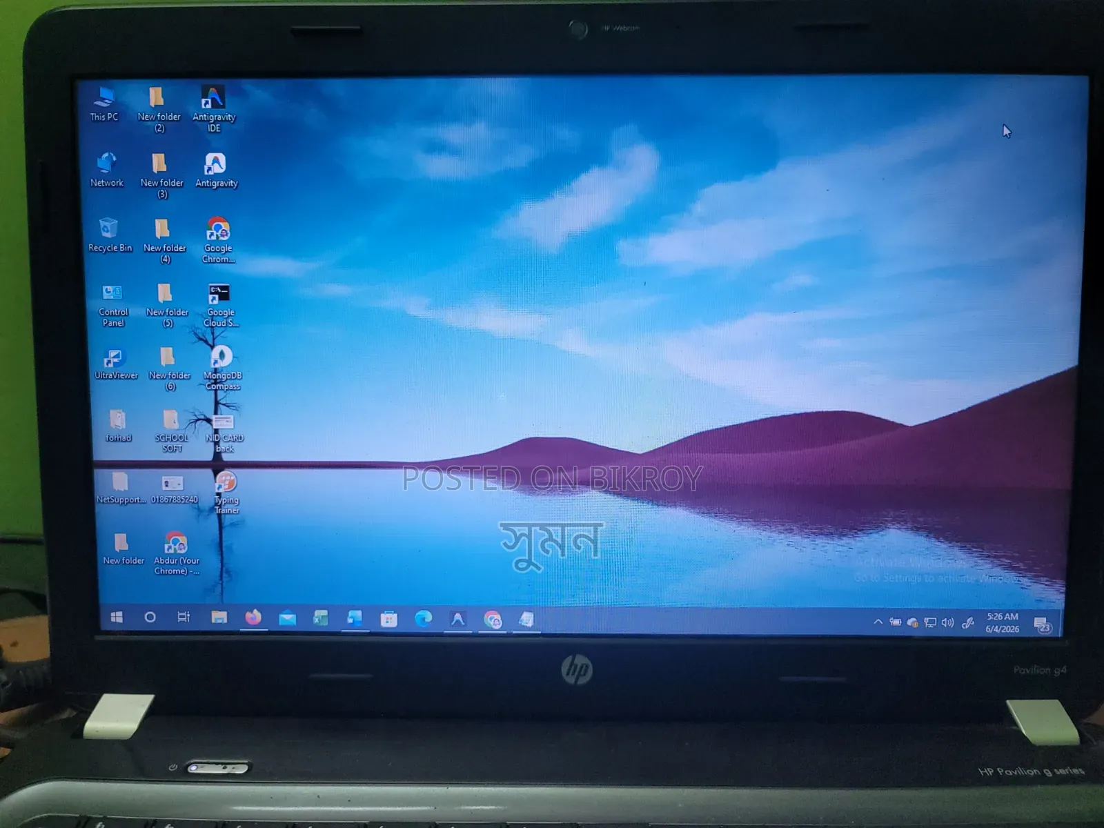 Laptop HP Pavilion G4 8GB Intel Core I5 HDD+SSD 640GB